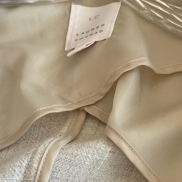 LC Lauren Conrad Cream Linen Blazer size XS - Picture 8 of 8